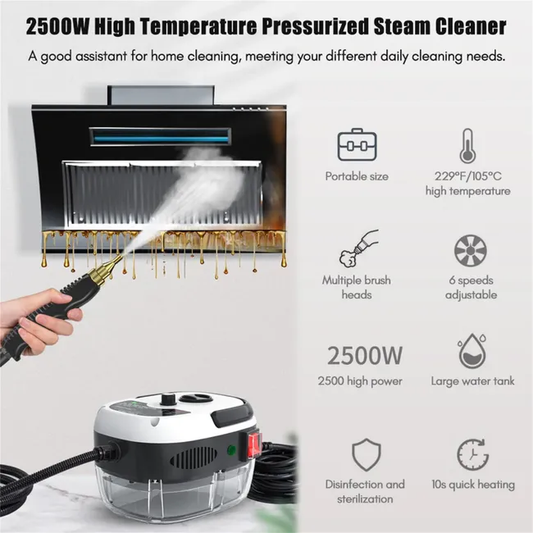 Portable High-Pressure Steam Cleaner with Gloves – Deep Clean & Sterilize Instantly