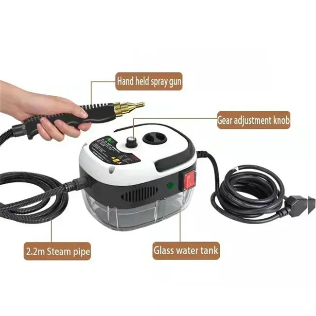 Portable High-Pressure Steam Cleaner with Gloves – Deep Clean & Sterilize Instantly